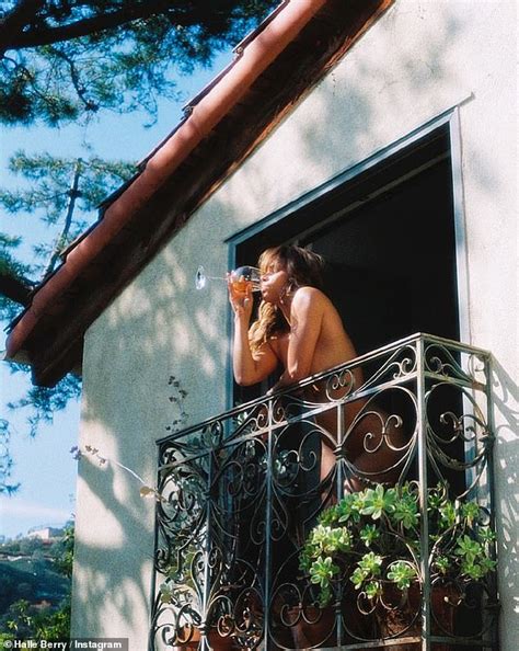 halle barry nude|Halle Berry poses nude on her balcony, gets praise from fellow stars